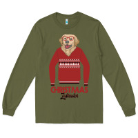 Army Green Christmas Labrador Long Sleeve Tee - Bettercallsaul