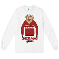 White Christmas Labrador Long Sleeve Tee - Bettercallsaul