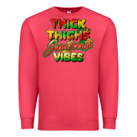 Cardinal thick thighs juneteenth vibes Premium Sweatshirt - FaDigitalArtStudio