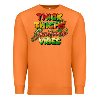 Carrot thick thighs juneteenth vibes Premium Sweatshirt - FaDigitalArtStudio