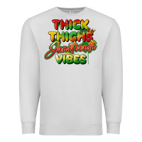 Dove Grey thick thighs juneteenth vibes Premium Sweatshirt - FaDigitalArtStudio