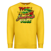 Lemon thick thighs juneteenth vibes Premium Sweatshirt - FaDigitalArtStudio