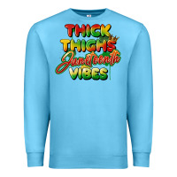 Ocean Blue thick thighs juneteenth vibes Premium Sweatshirt - FaDigitalArtStudio