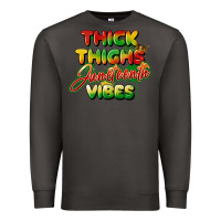 Smoke thick thighs juneteenth vibes Premium Sweatshirt - FaDigitalArtStudio