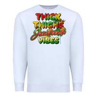 White thick thighs juneteenth vibes Premium Sweatshirt - FaDigitalArtStudio