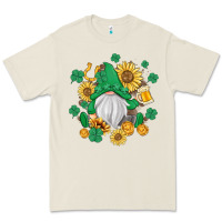 Bone st patrick's day shamrock sunflowers gnome Premium Tee - MaliasSmallBusiness