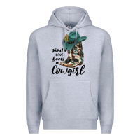 Heather Grey Should Have Been A Cowgirl Premium Hoodie - JahusDesignShop