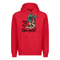 Red Should Have Been A Cowgirl Premium Hoodie - JahusDesignShop