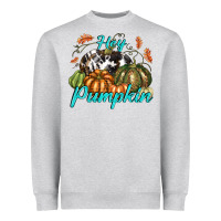 Heather Grey Hey Pumpkin Heavyweight Sweatshirt - texasbilliewilder