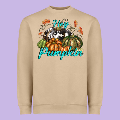 Hey Pumpkin Heavyweight Sweatshirt Designed By Texasbilliewilder