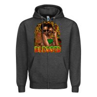 Charcoal Heather Black couple blessed Zipper Hoodie - HowdyJamesFarm