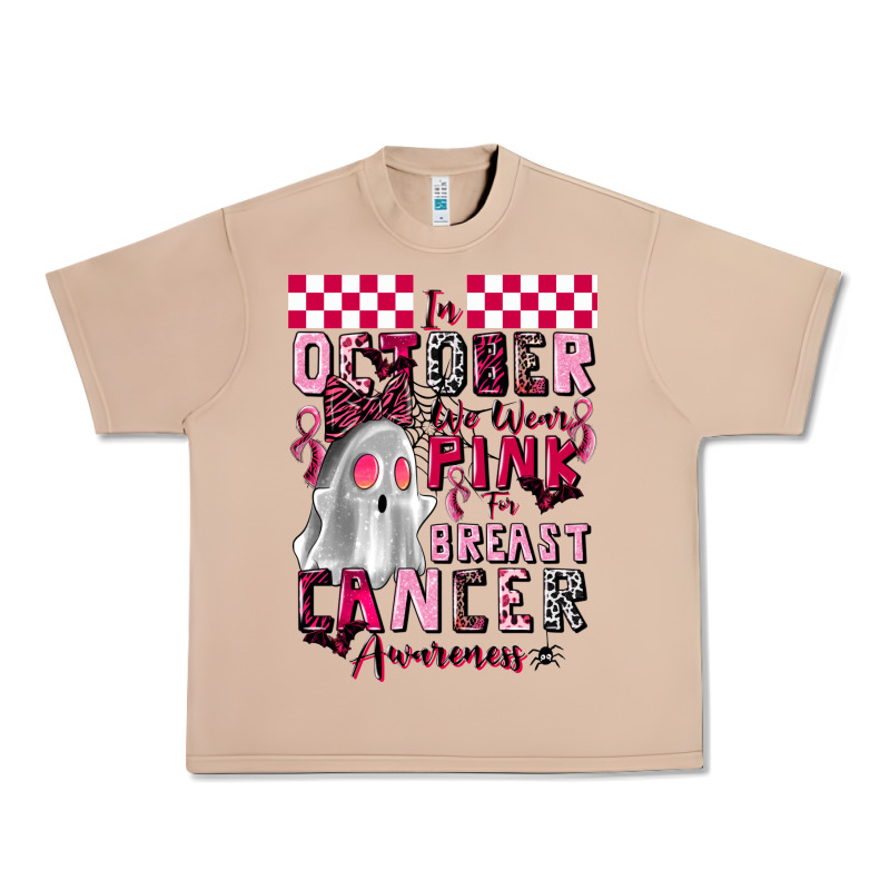 Pink Ghost Breast Cancer Awareness Urban Heavy Tee by LillyAllenDesigns | Teevron