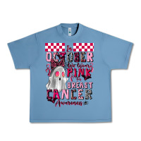 Pebble Blue pink ghost breast cancer awareness Urban Heavy Tee - LillyAllenDesigns