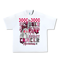 White pink ghost breast cancer awareness Urban Heavy Tee - LillyAllenDesigns