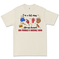 Bone i'm a hot mess,always stressed,and proudly a baseb Premium Tee - MaliasSmallBusiness