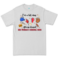 Dove Grey i'm a hot mess,always stressed,and proudly a baseb Premium Tee - MaliasSmallBusiness