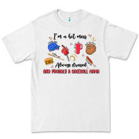 White i'm a hot mess,always stressed,and proudly a baseb Premium Tee - MaliasSmallBusiness