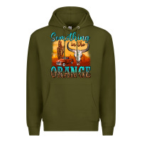 Army Green something in the orange Premium Hoodie - OliviaCreatesArt