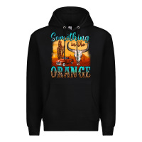 Black something in the orange Premium Hoodie - OliviaCreatesArt