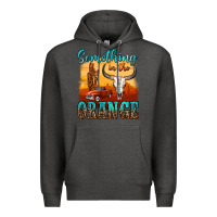 Charcoal Heather something in the orange Premium Hoodie - OliviaCreatesArt