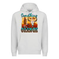 Dove Grey something in the orange Premium Hoodie - OliviaCreatesArt