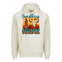 Oatmeal Heather something in the orange Premium Hoodie - OliviaCreatesArt
