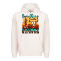 Pale Pink something in the orange Premium Hoodie - OliviaCreatesArt
