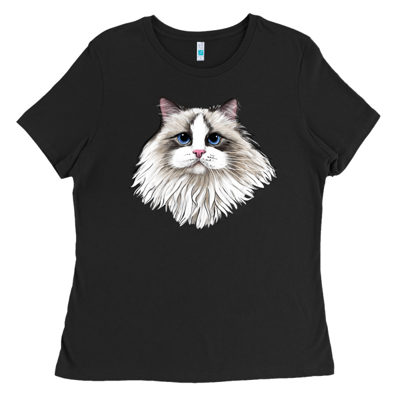 Ragdoll Face Cat Ladies Tee by LillyAllenDesigns | Teevron