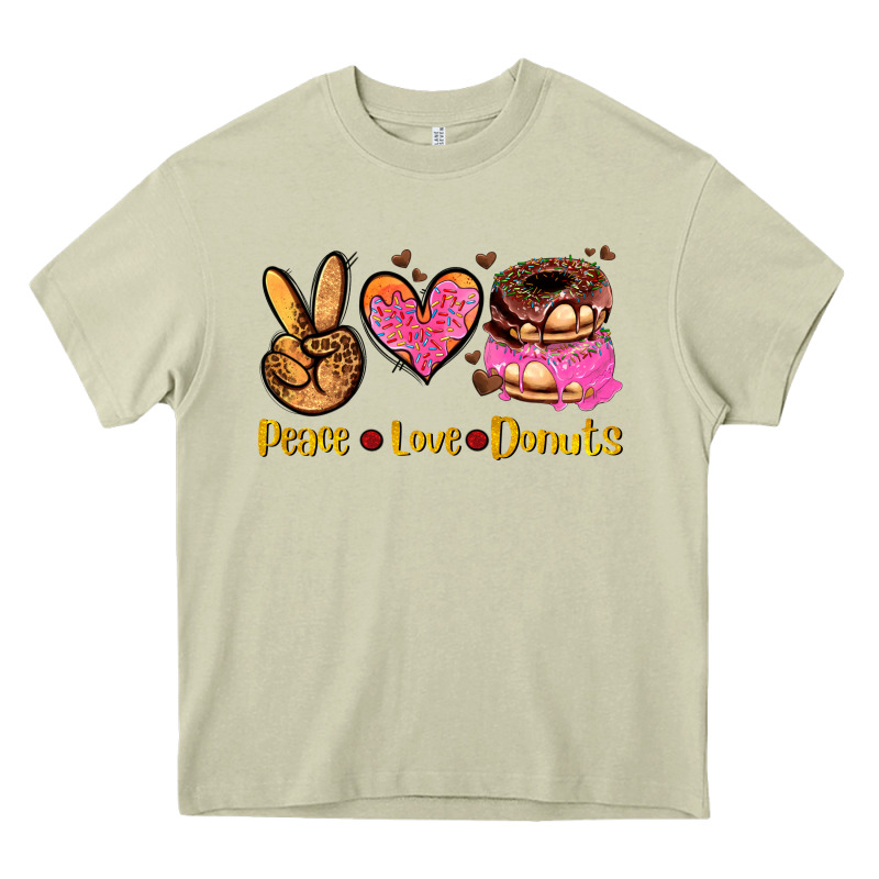 Peace Love Donuts Heavy Core Tee by AdoDesignShop | Teevron