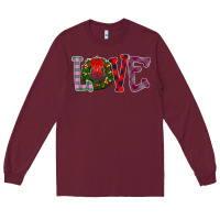 Burgundy Love Christmas Long Sleeve Tee - Bettercallsaul