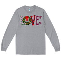 Heather Grey Love Christmas Long Sleeve Tee - Bettercallsaul