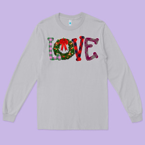 Love Christmas Long Sleeve Tee Designed By Bettercallsaul
