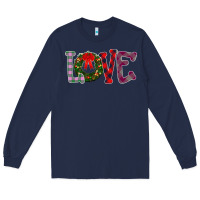 Navy Love Christmas Long Sleeve Tee - Bettercallsaul