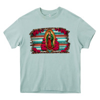 Lady Of Guadalupe Serape And Roses Heavy Core Tee | Teevron