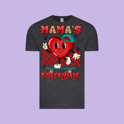 Skater Heart Valentines Day Art Vintage Tee Designed By Lillyallendesigns