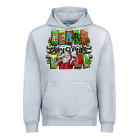 Heather Grey merry christmas yall Urban Hoodie - CowhideDigitalArt
