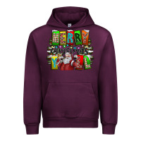 Mauve Wine merry christmas yall Urban Hoodie - CowhideDigitalArt