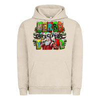 Pigment French Oak merry christmas yall Urban Hoodie - CowhideDigitalArt