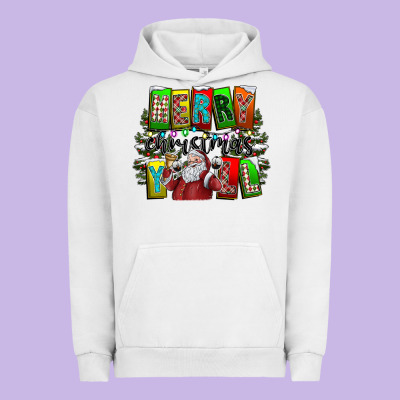 Merry Christmas Yall Urban Hoodie Designed By Cowhidedigitalart