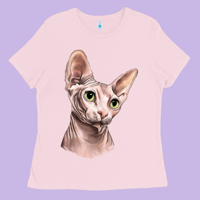 Sphynx Cat Ladies Tee Designed By Lillyallendesigns