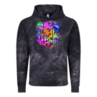 Cloud Black halloween candy patches 1 Vintage Hoodie - BundleAndBundleShop