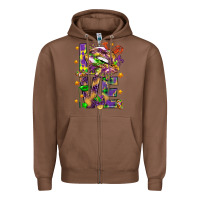 Chestnut Mardi Gras love lips Zipper Hoodie - HowdyJamesFarm