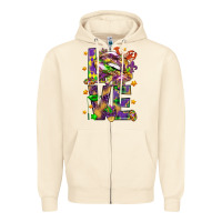 Sandshell Mardi Gras love lips Zipper Hoodie - HowdyJamesFarm