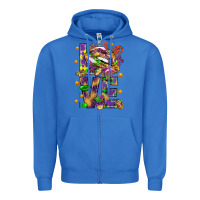 True Royal Mardi Gras love lips Zipper Hoodie - HowdyJamesFarm
