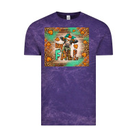 Cloud Purple Western Hay Fall Cow Vintage Tee - LillyAllenDesigns