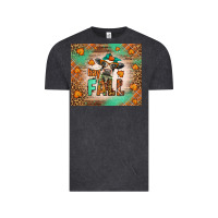Vintage Black Western Hay Fall Cow Vintage Tee - LillyAllenDesigns