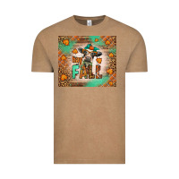 Vintage Coffee Western Hay Fall Cow Vintage Tee - LillyAllenDesigns