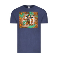 Vintage Denim Western Hay Fall Cow Vintage Tee - LillyAllenDesigns