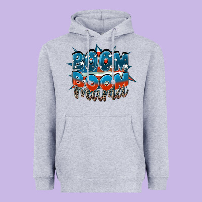 Boom Boom Mama Mother's Day Heavyweight Hoodie Designed By Fadigitalartstudio
