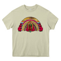 Mossy lady of guadalupe rainbow Heavy Core Tee - Jasminsmagicworld